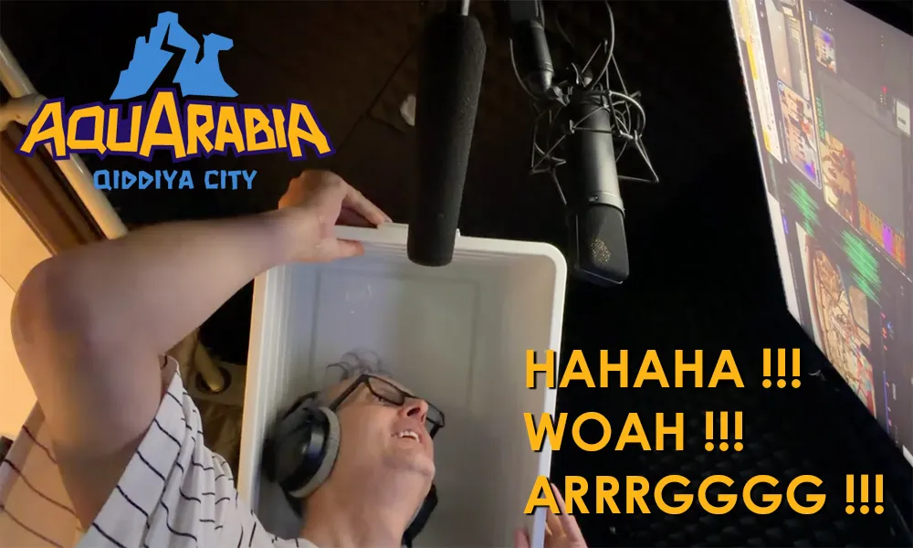 Aquarabia Promo Voice, Screams, Shouts and Ride Reactions - Guy Harris VoiceoverGuy